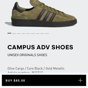 Brand new adidas campus adv shoes